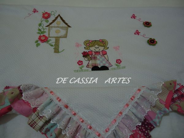 MANTA CUSTOMIZADA MENINA FLOR