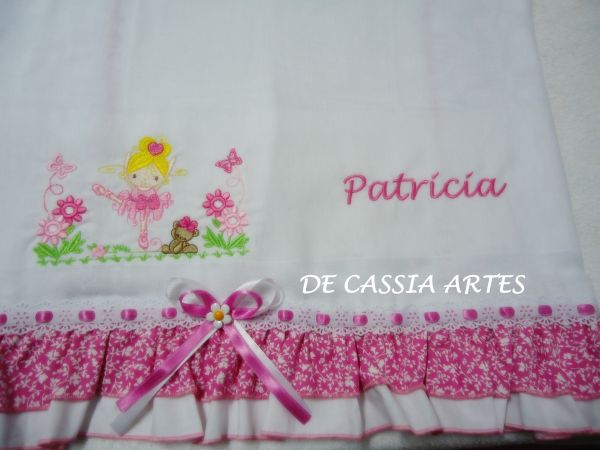 FRALDA BORDADA BAILARINA